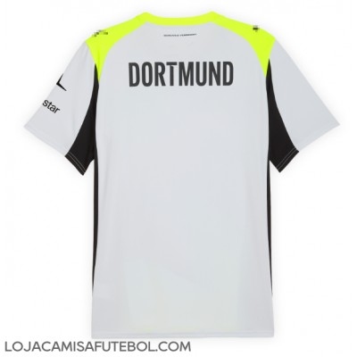 Camisa de Futebol Borussia Dortmund Equipamento Secundário 2025-26 Manga Curta Camisa de Futebol Borussia Dortmund Equipamento Secundário 2025-26 Manga Curta